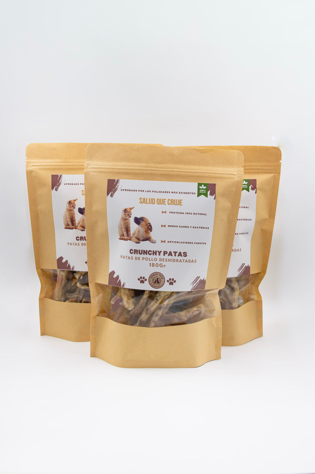 Pack x3 Patas de Pollo Deshidratadas 180g